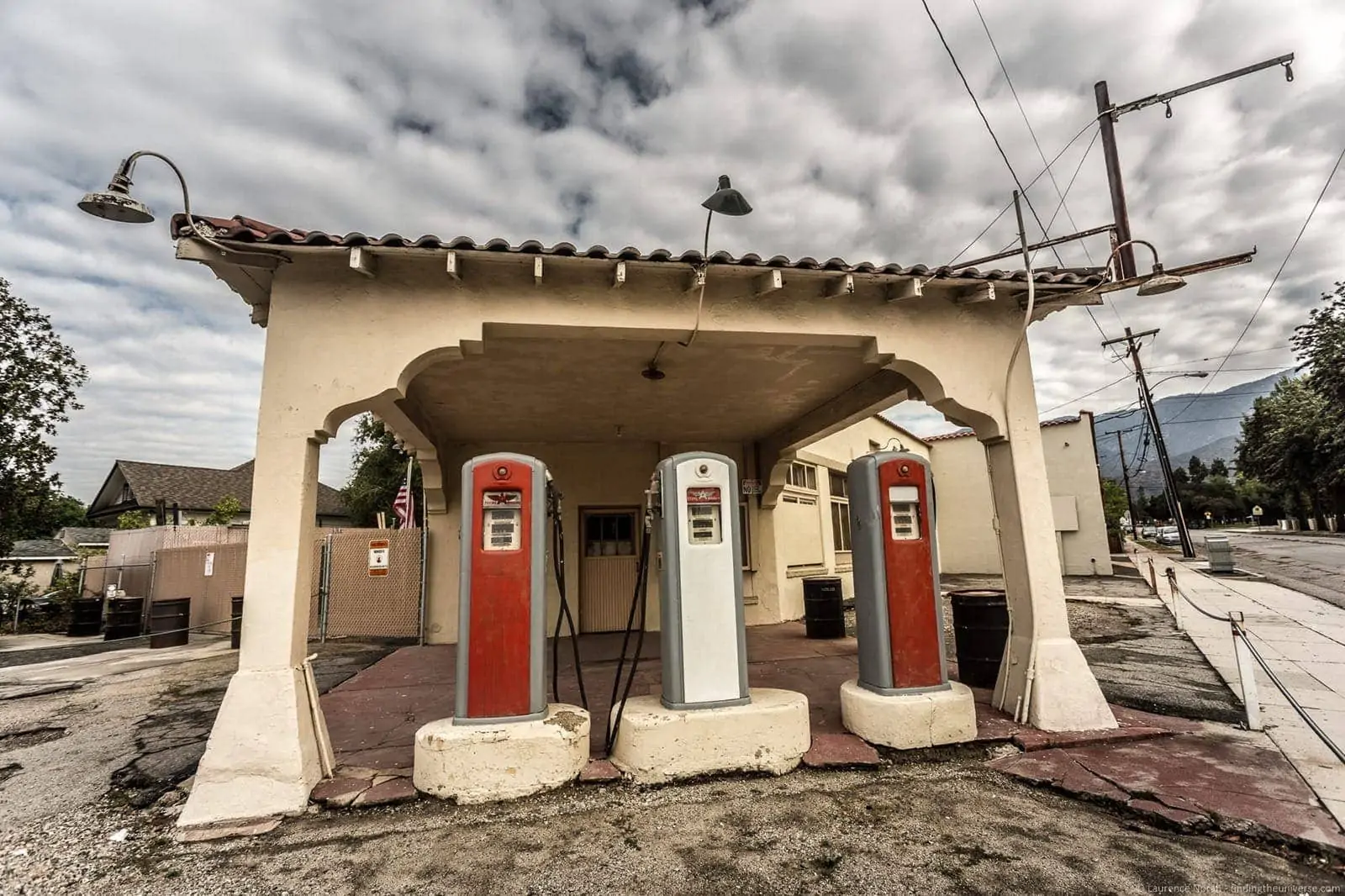 Old gas station on Route 66 in Duarte California Old gas station on Route 66 in Duarte California