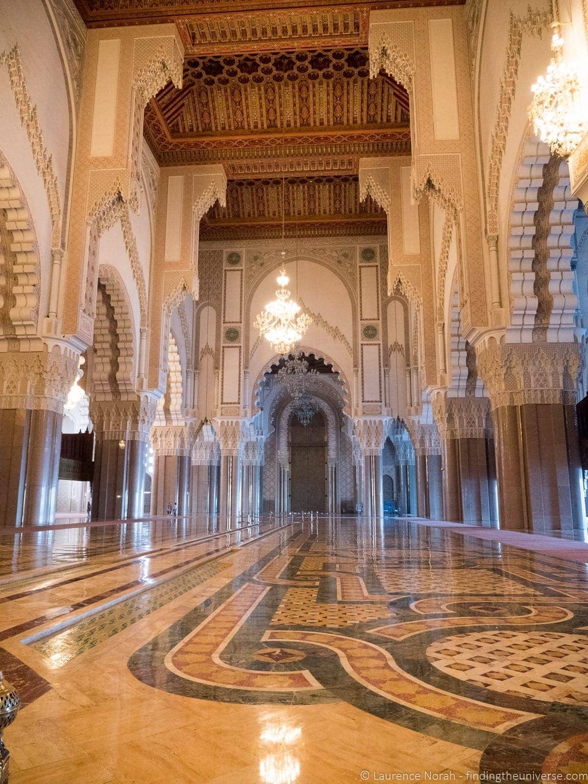 Interior of Hassan II Mosque Casablanca Morocco