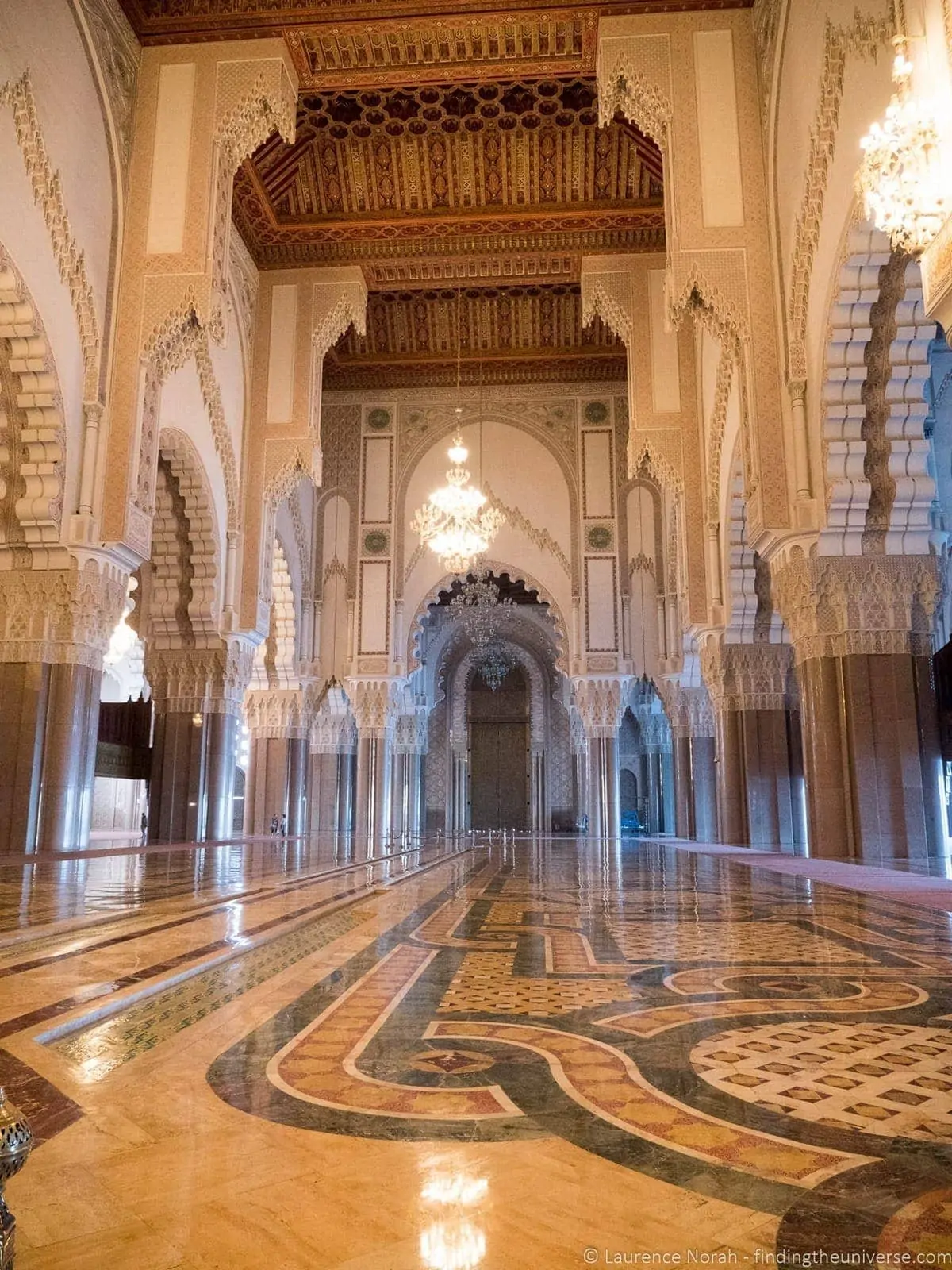 Interior of Hassan II Mosque Casablanca Morocco Interior of Hassan II Mosque Casablanca Morocco