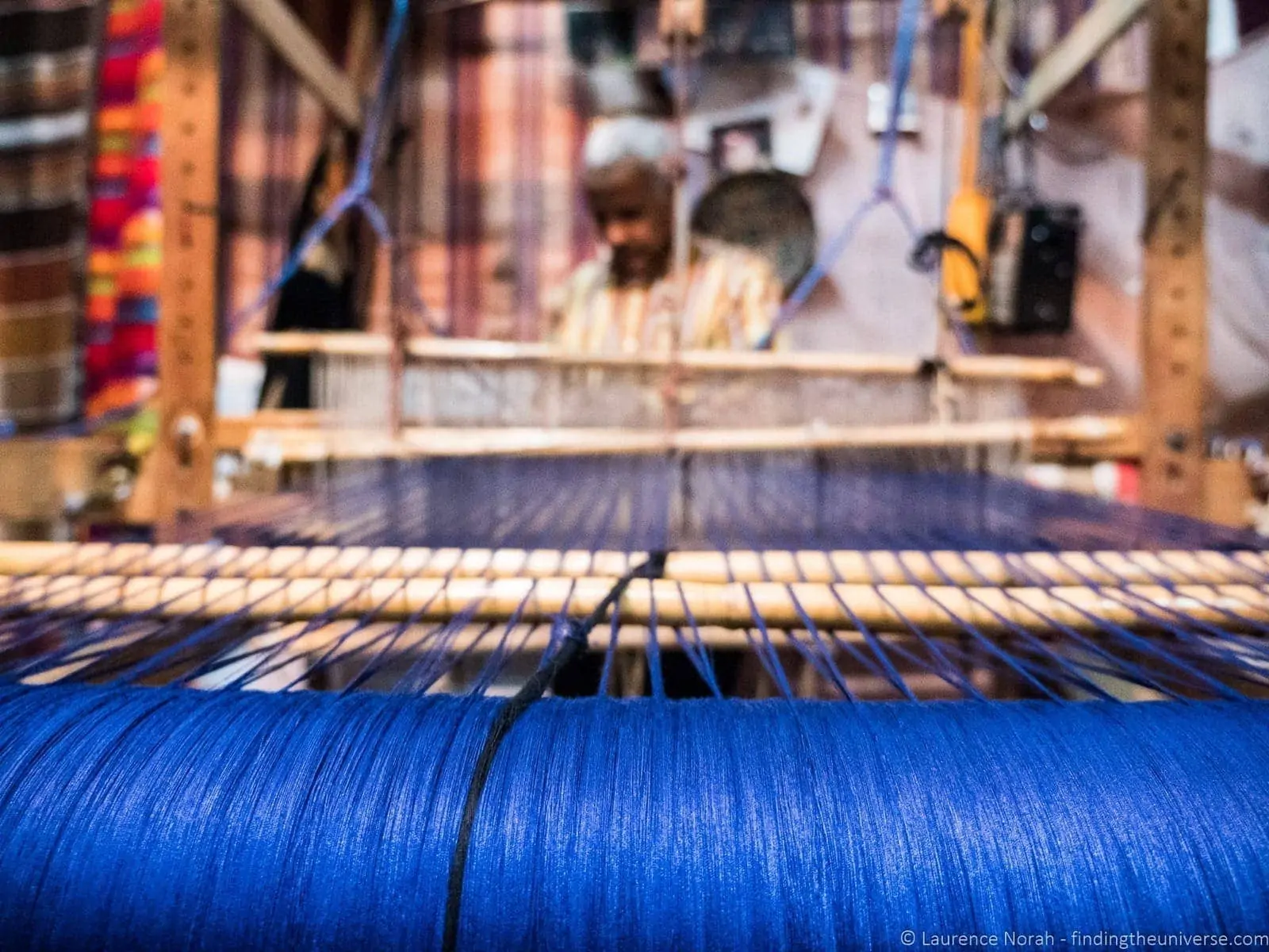 Loom worker Fez Morocco Loom worker Fez Morocco
