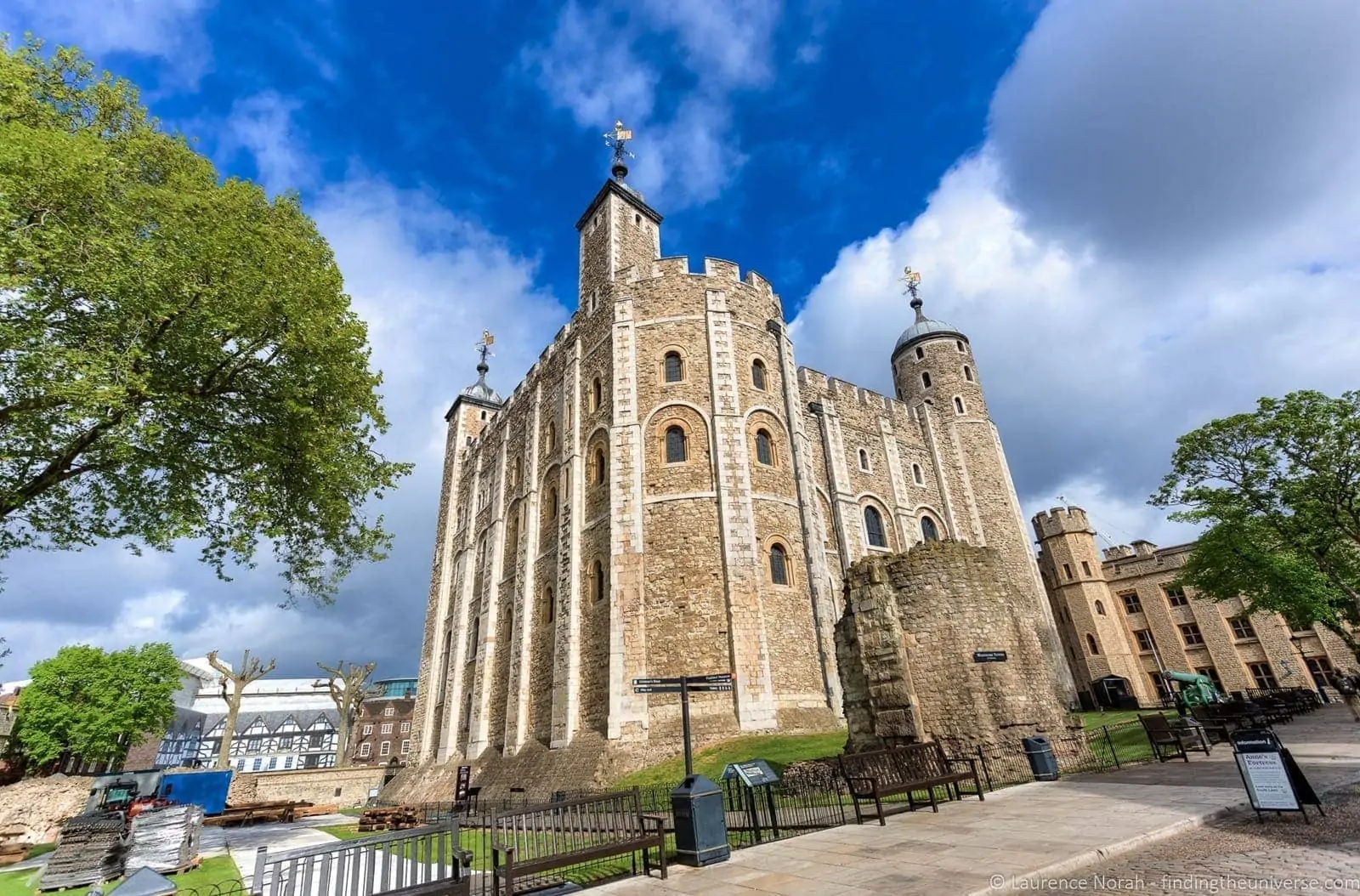 White tower in Tower of London UK