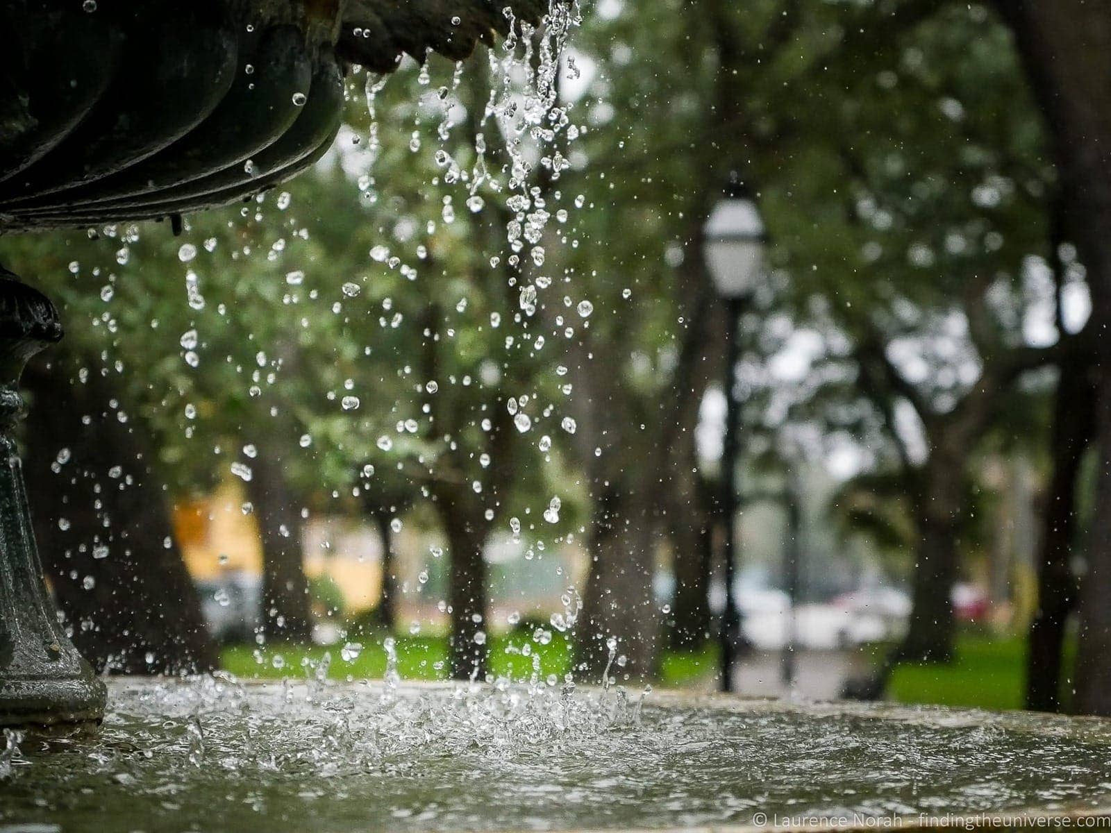2 days in Charleston - Water in fountain Charleston