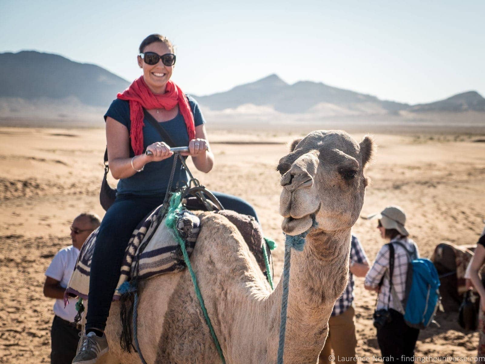 Girl on camel Morocco
