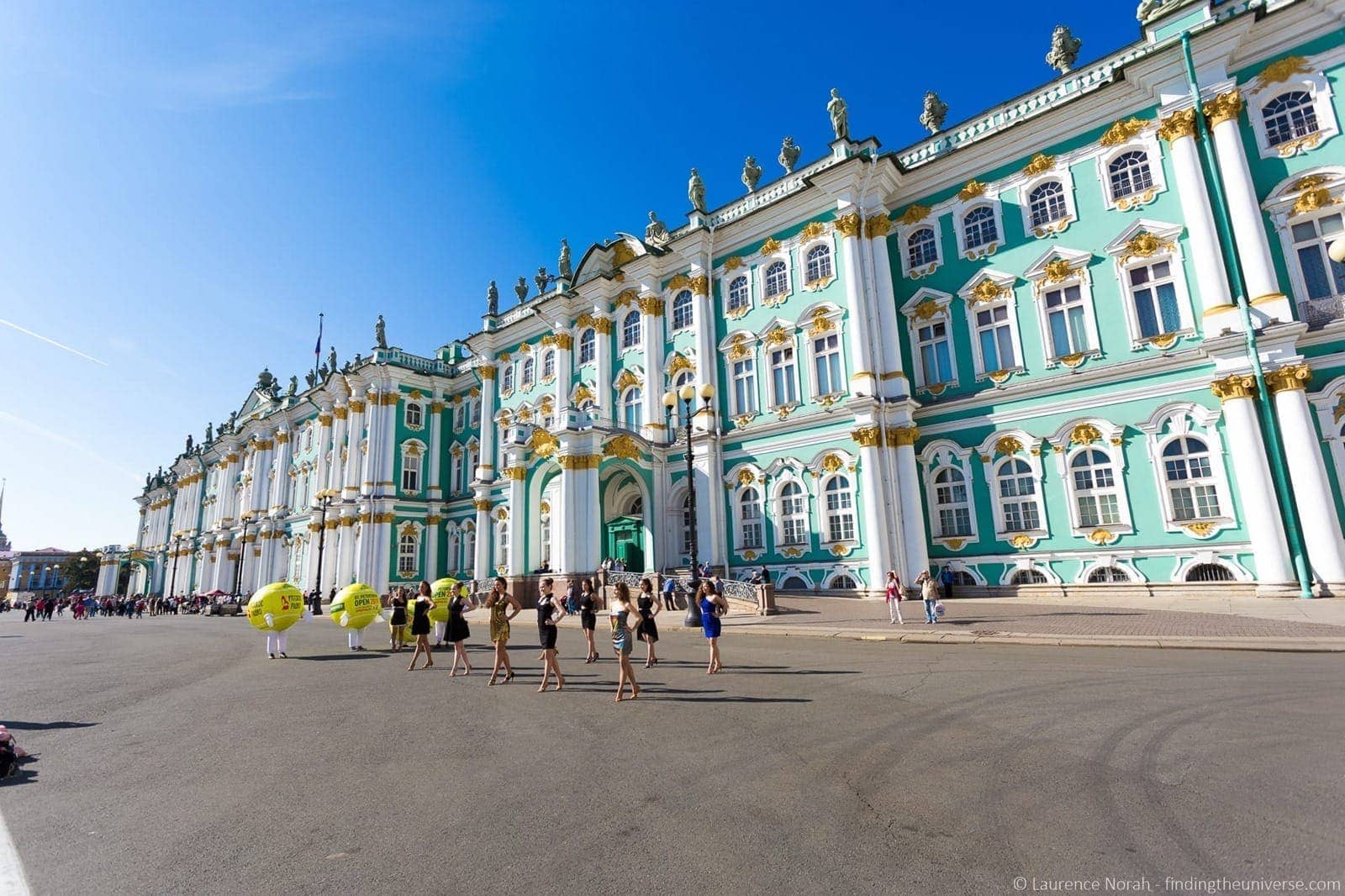 Hermitage St Petersburg Russia exterior dancing girls
