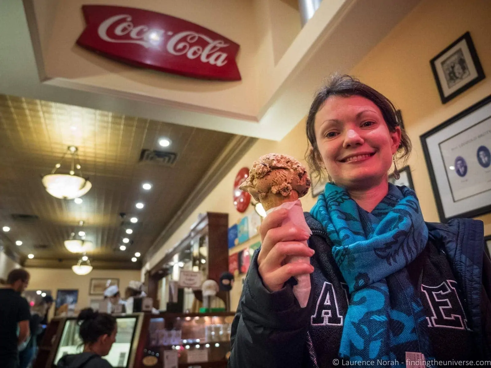 Ice cream at Leopold's Ice Cream in Savannah Georgia