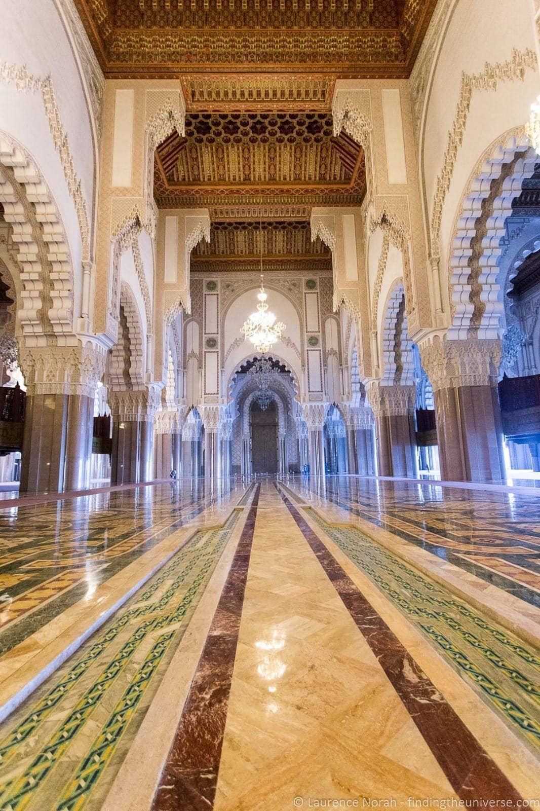 Interior Hassan II Mosque Casablanca Morocco