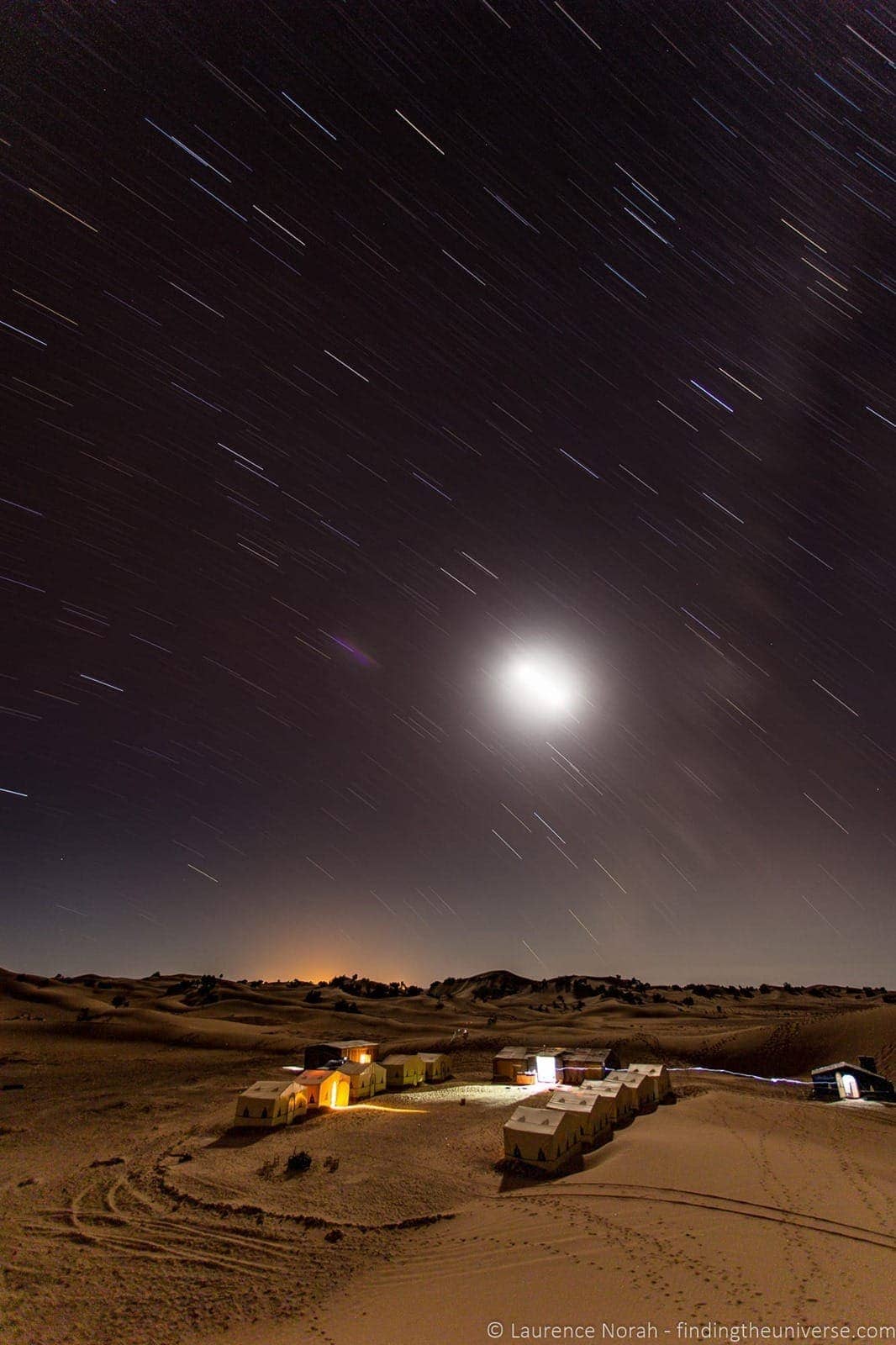 Stars in motion over Morocco