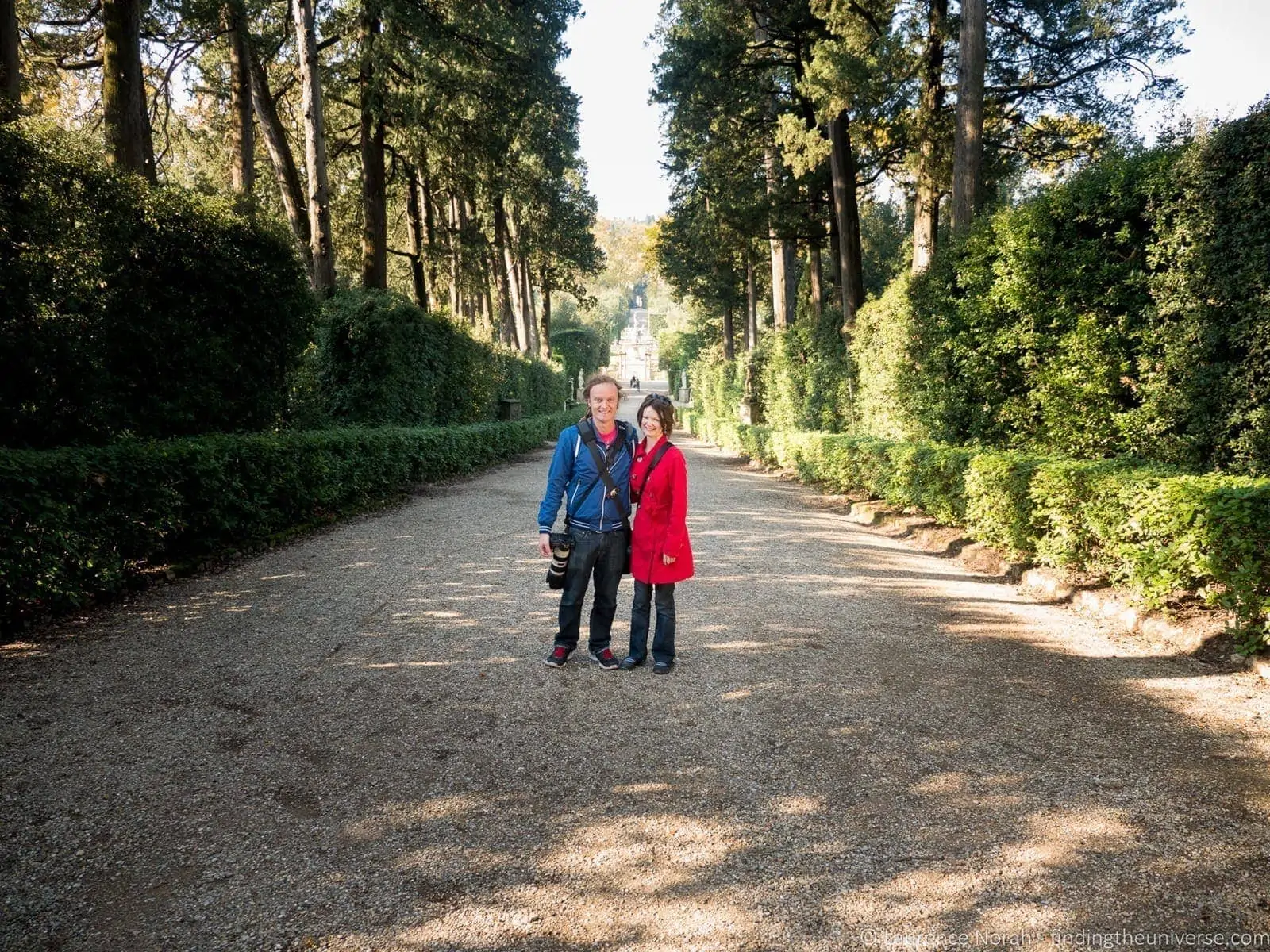 Laurence and Jess in Boboli Gardens Laurence and Jess in Boboli Gardens