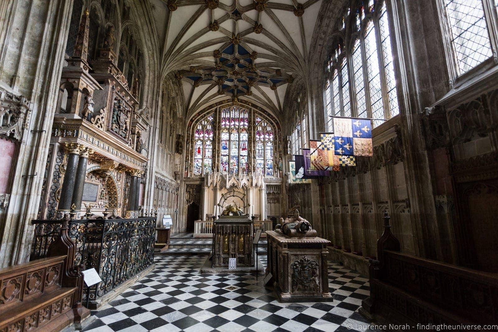 Medieval chapel st marys church warwick UK