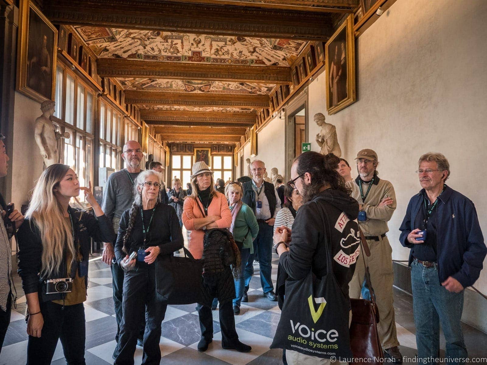 Tour guide walks of Italy Florence Uffizi Gallery