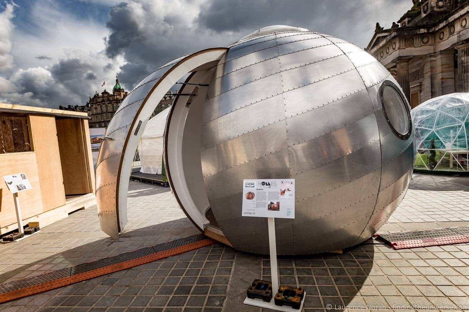Tiny home Edinburgh International Science Festival 