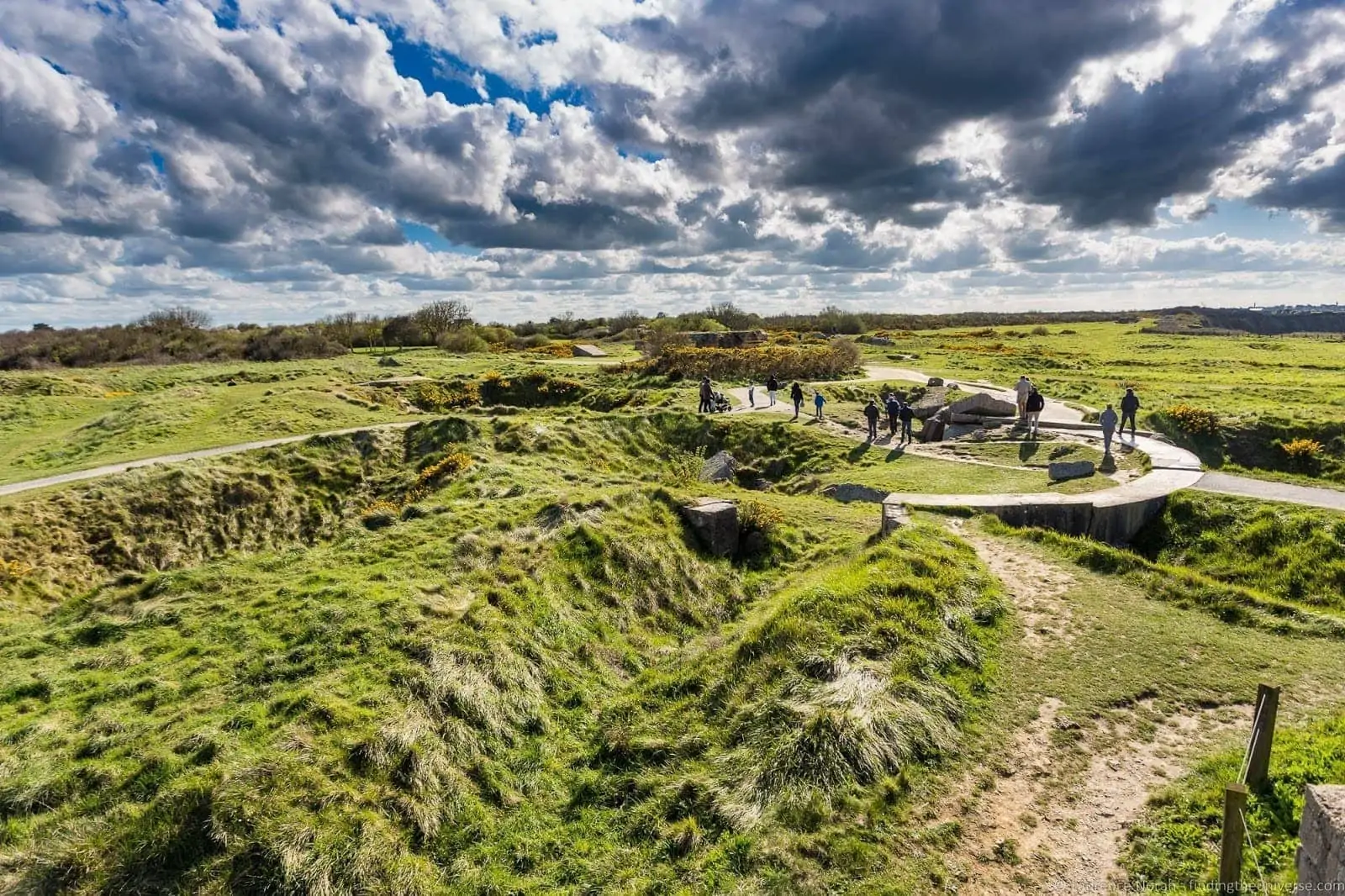 Original German fortifications at Pointe du Hoc