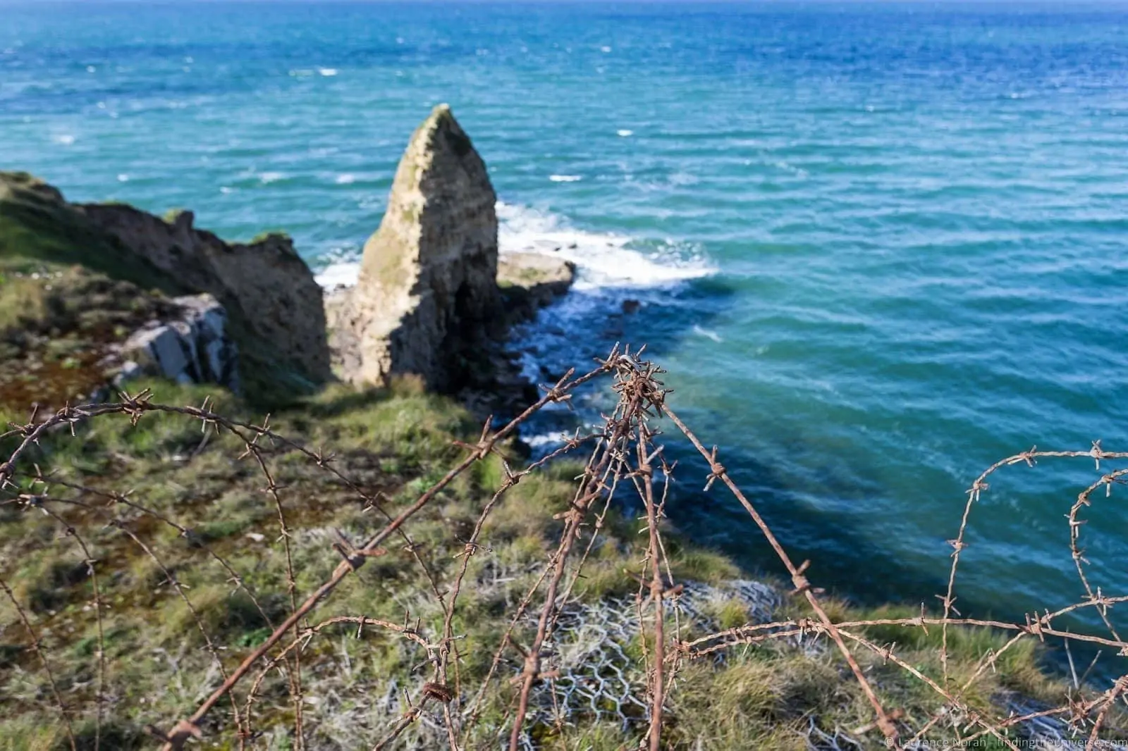 Bunkers and craters at Pointe du Hoc