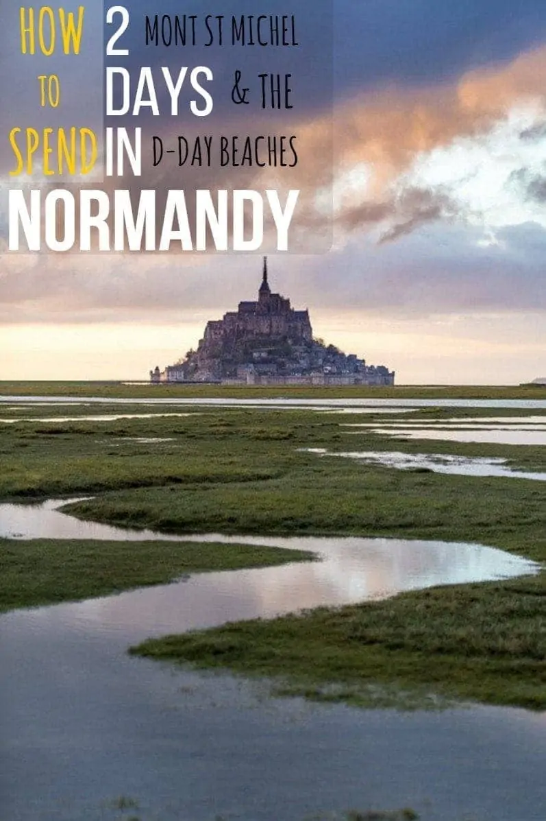 Mont-Saint-Michel 2-day itinerary Pinterest pin