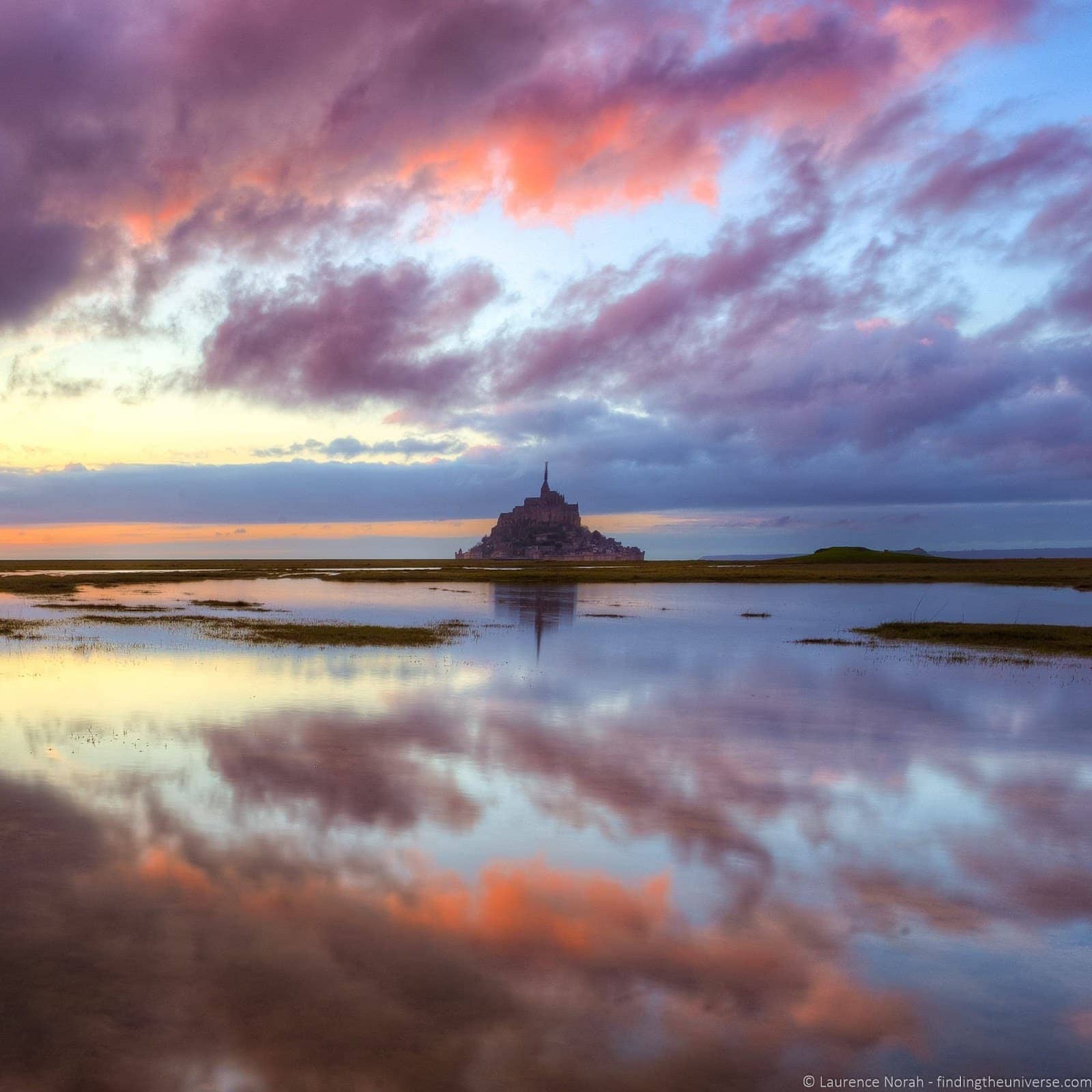 2 Days in Normandy - Mont St Michel reflections square