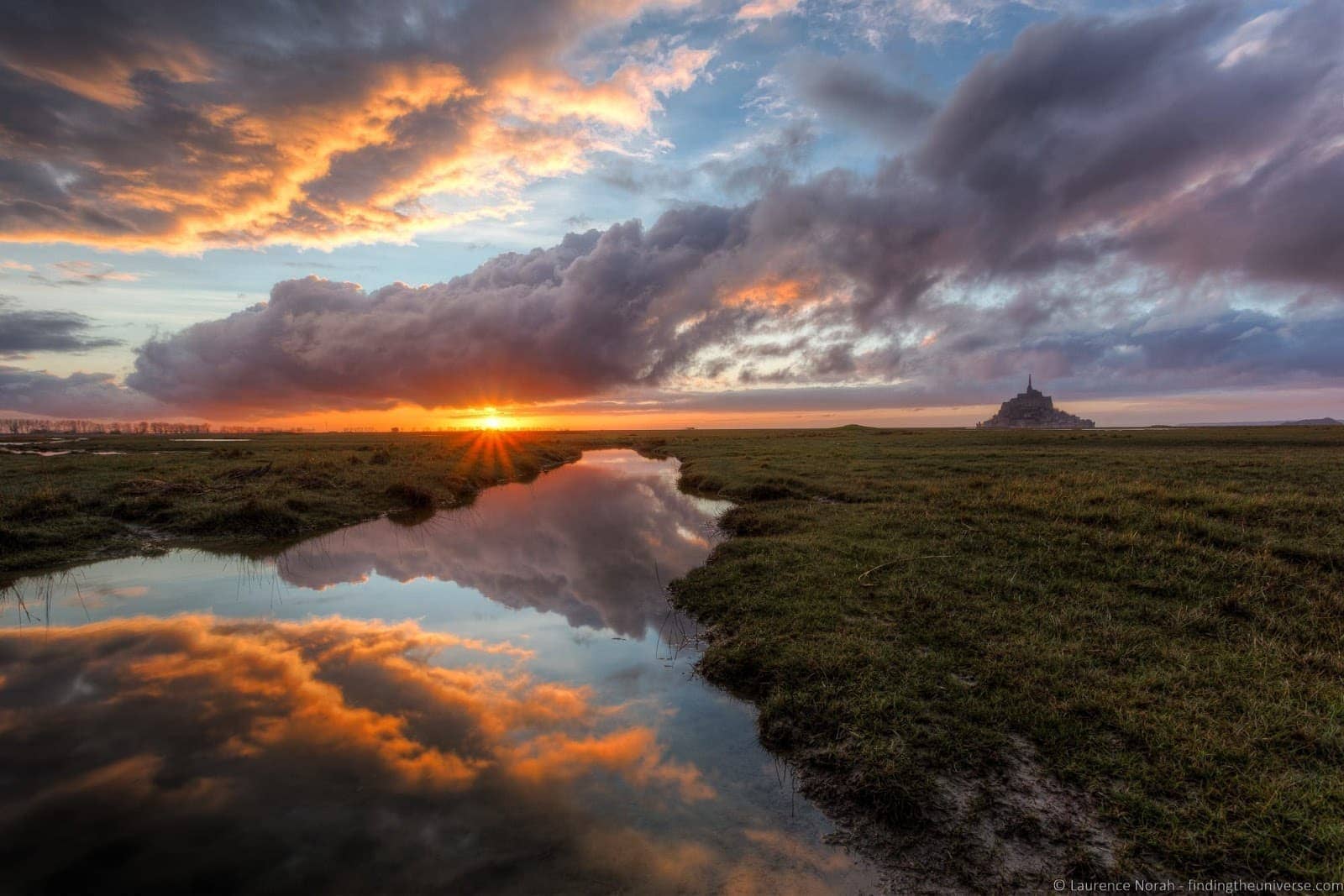 Mont St Michel sunset Vanguard