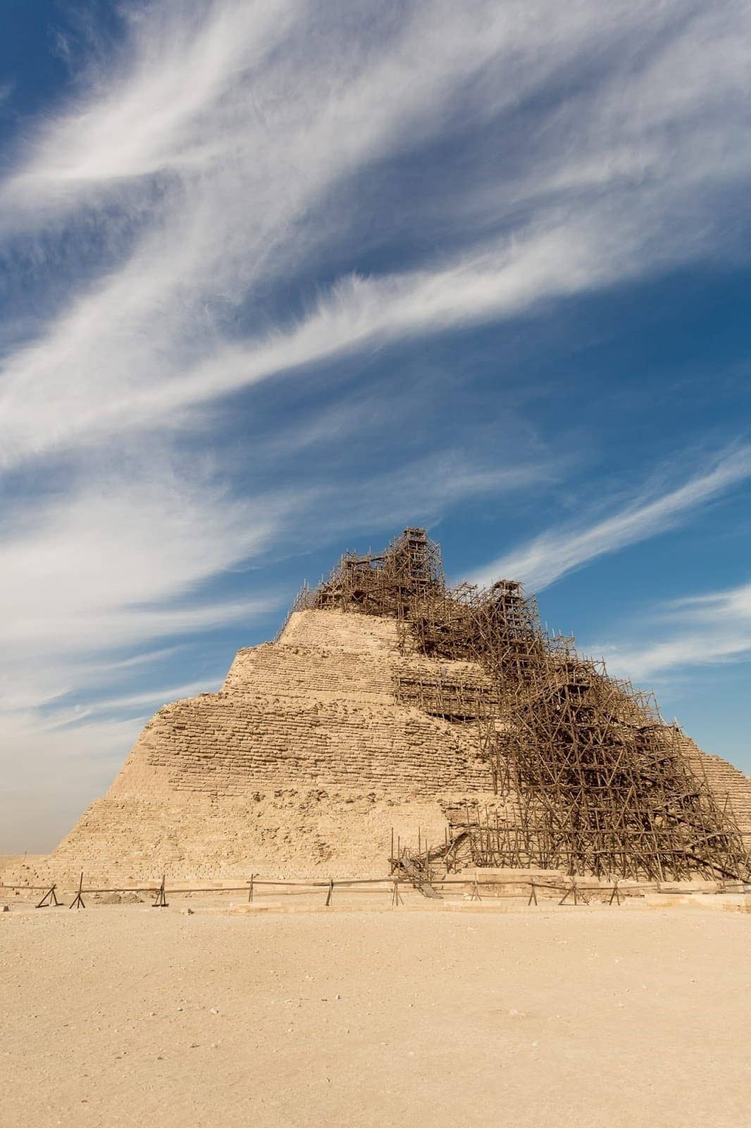 Pyramid of Djoser at Saqqara Cairo Egypt