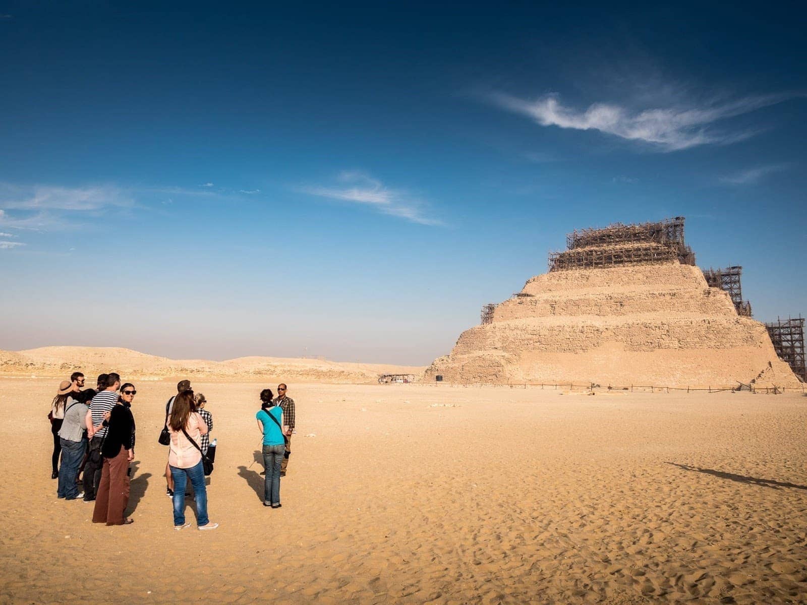 Pyramid of Djoser at Saqqara Cairo Egypt