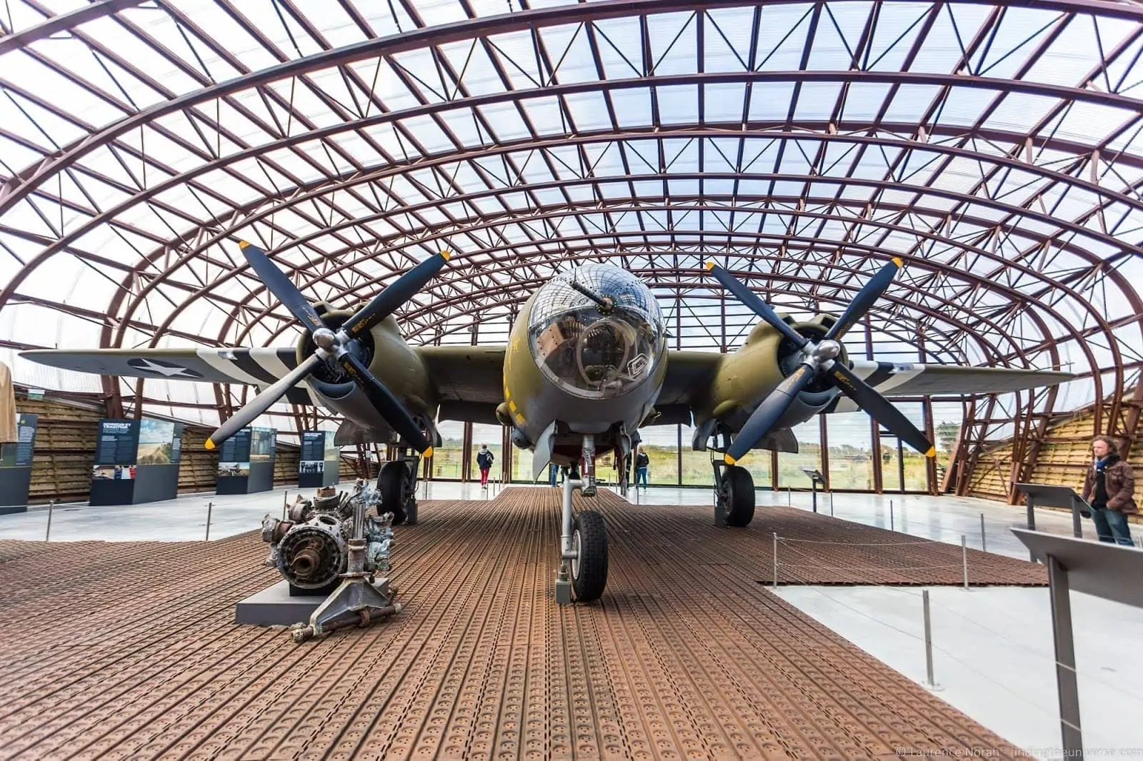 Exhibits inside the Utah Beach D-Day Museum