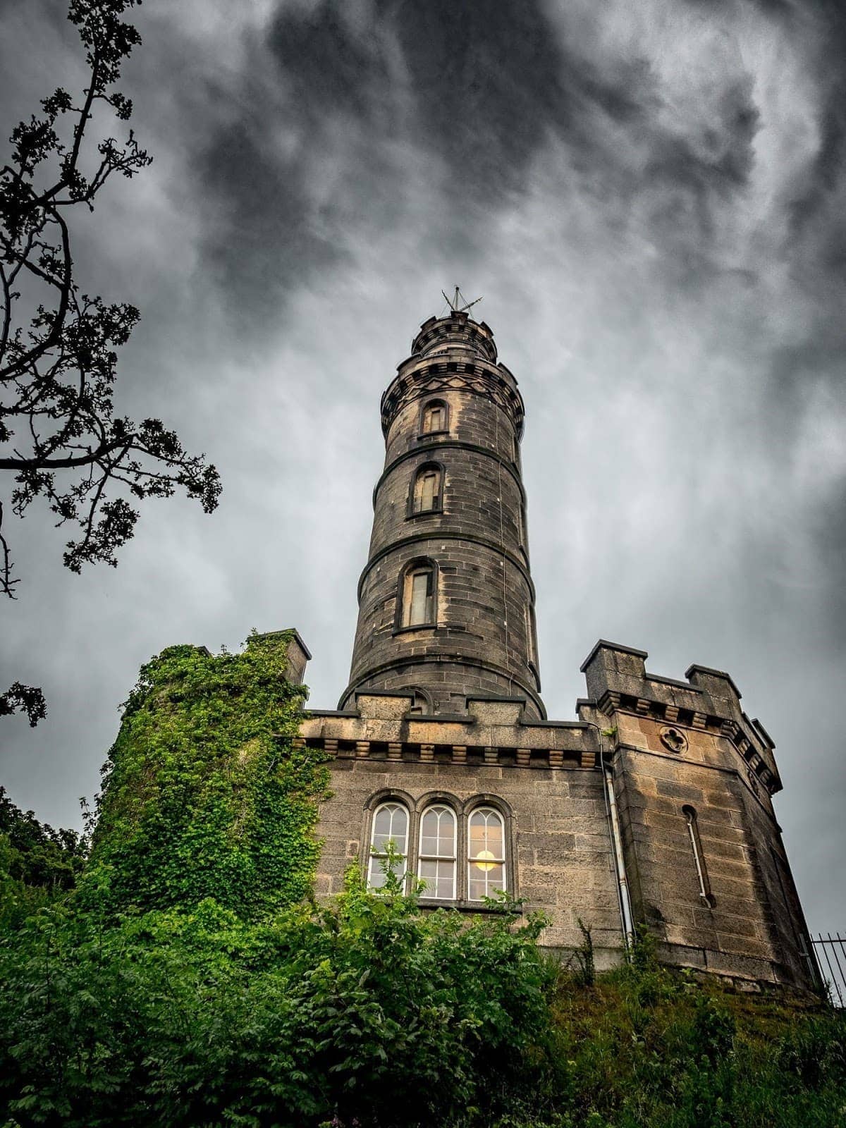 Calton Hill Nelson's Monument and views