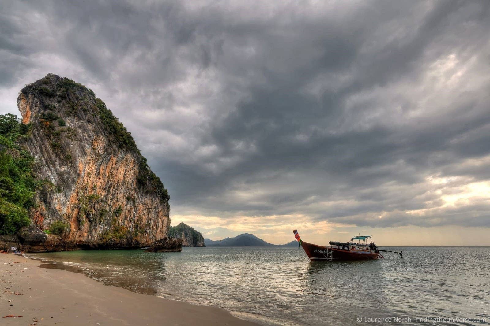 Long tail Boat thailand trang scaked