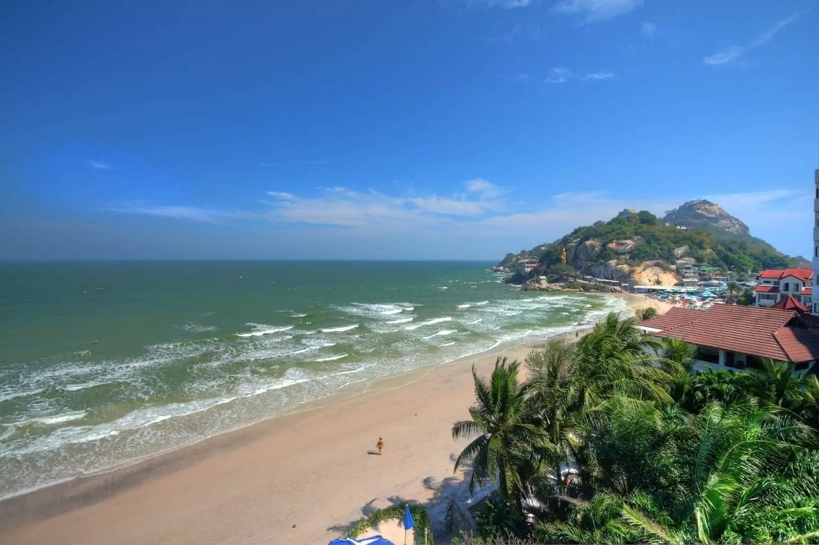 View from roof of Nern Chalet Hua Hin Beach Thailand View from roof of Nern Chalet Hua Hin Beach Thailand