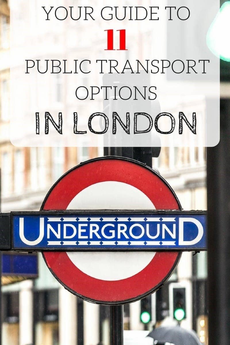 Guide to 11 of the most popular public transport options in London, including the tube, trains, buses, bikes and more!