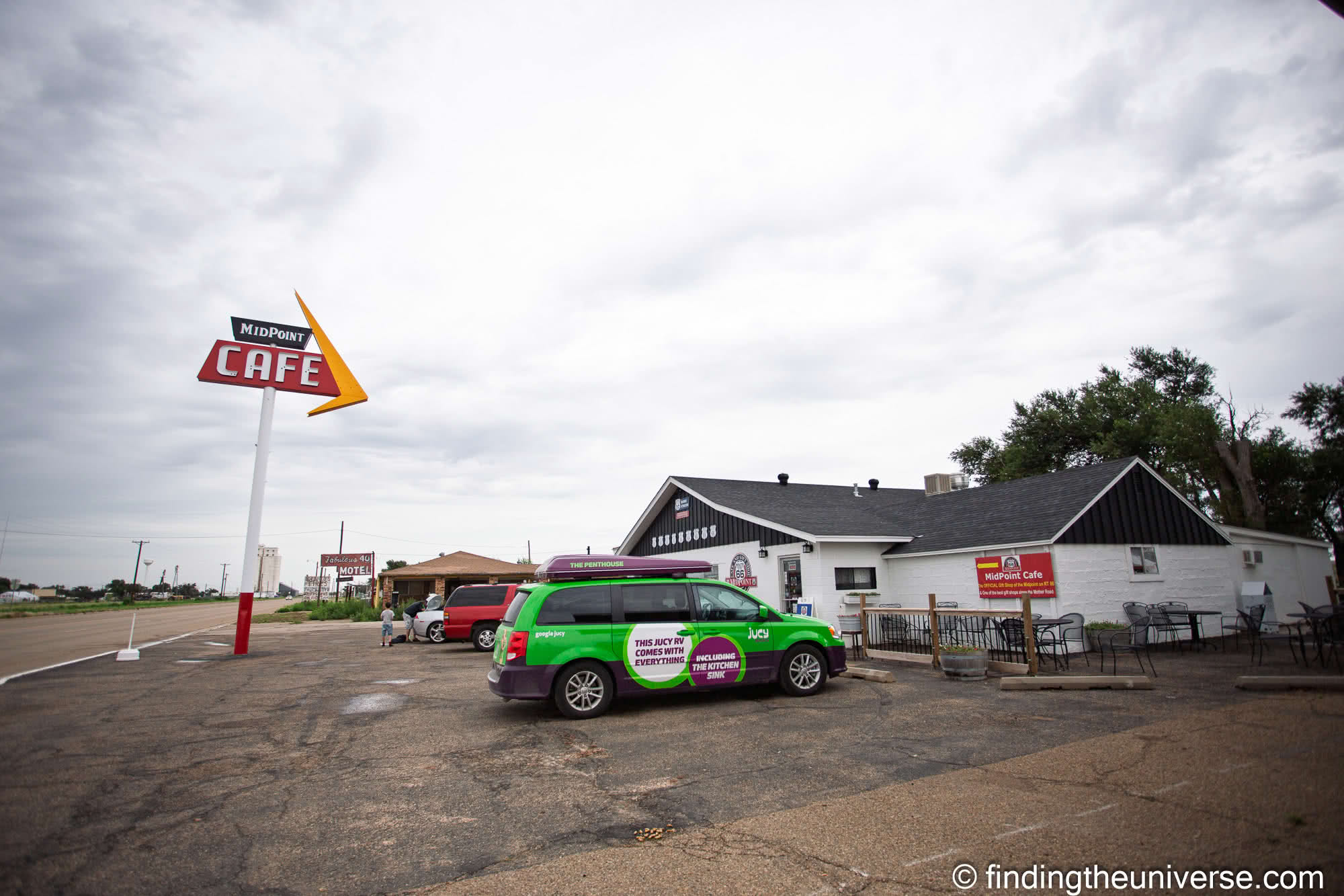 Midpoint Cafe Route 66 by Laurence Norah