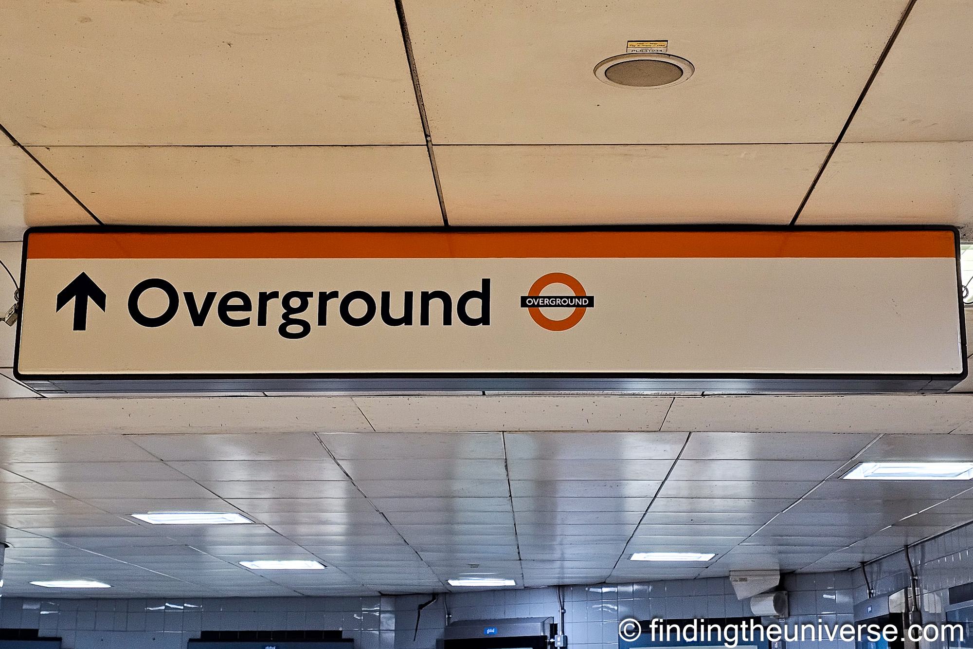 Overground sign London