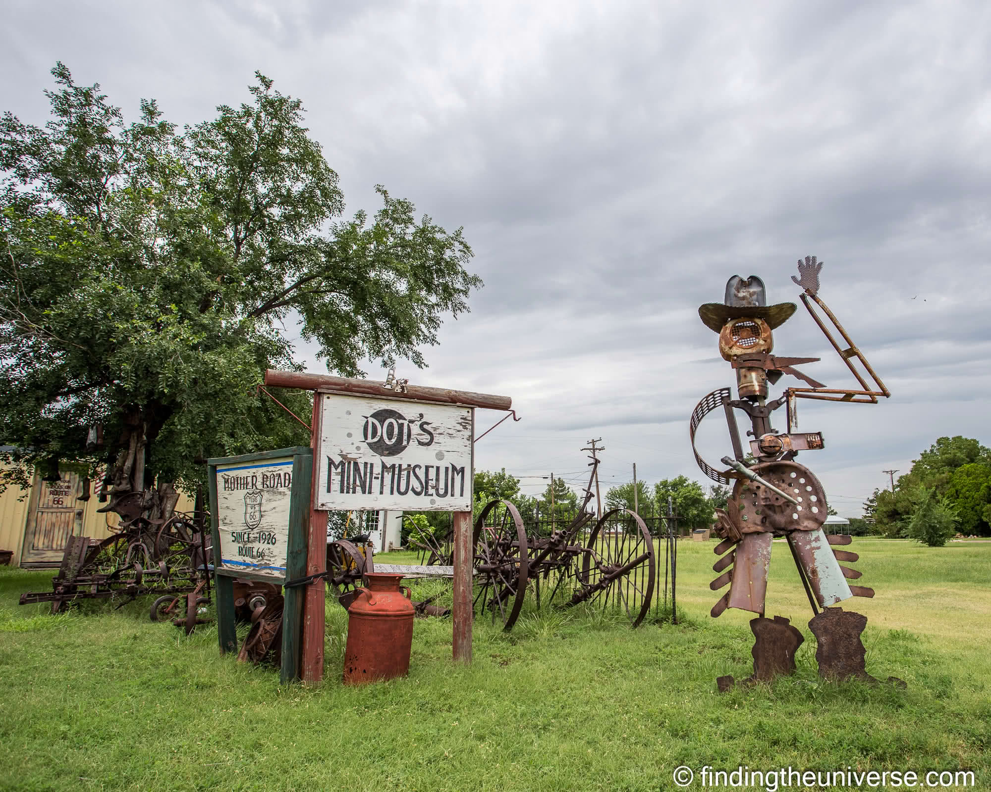 Route 66 Texas Vega Dots Mini Museum by Laurence Norah
