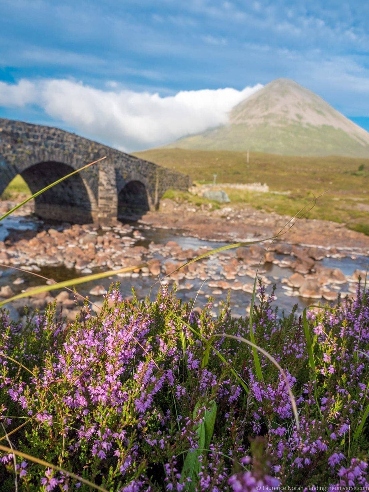 Sligachan Bridge View of Red Cuillins