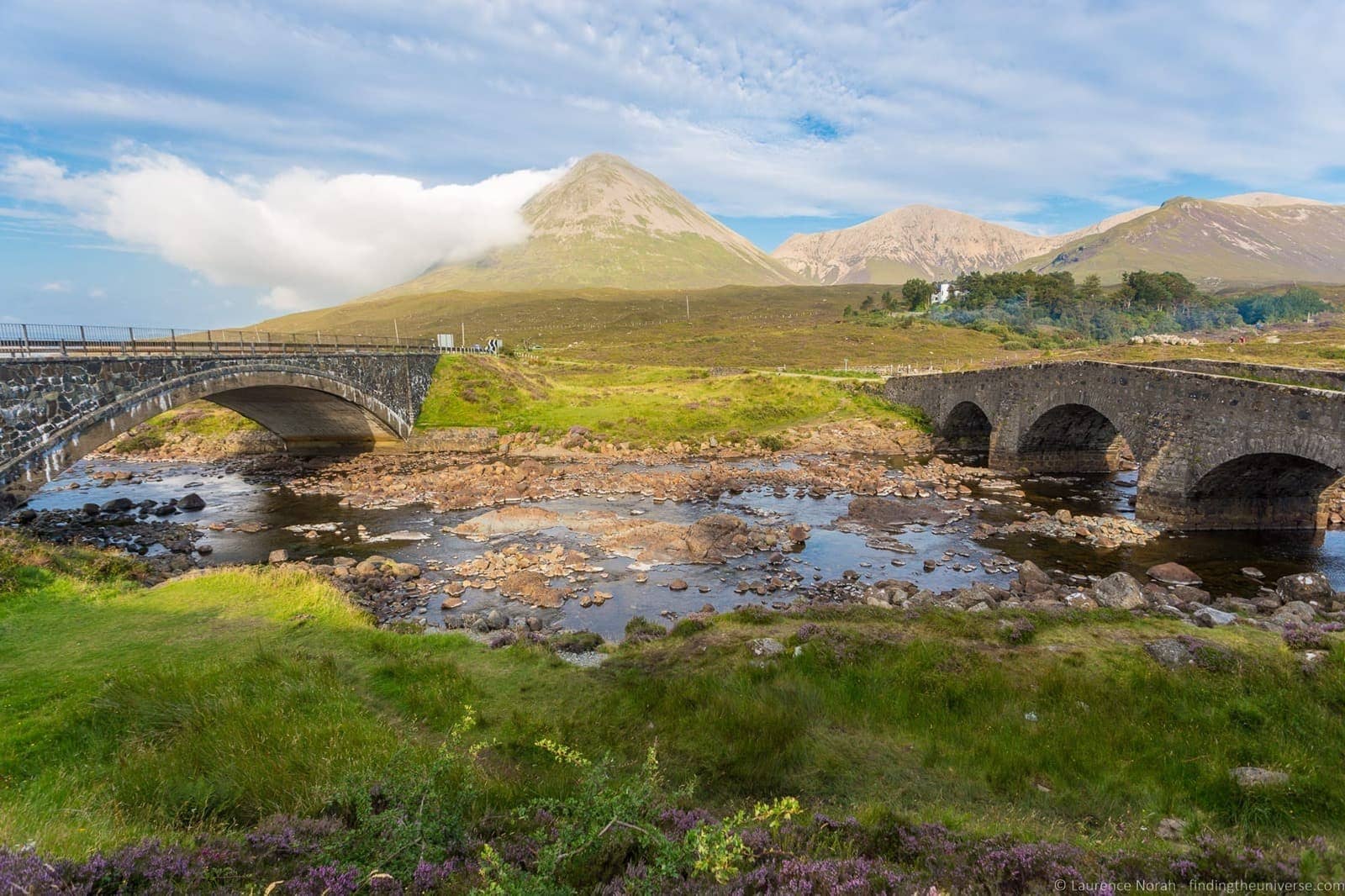 Sligachan Bridge View of Red Cuillins