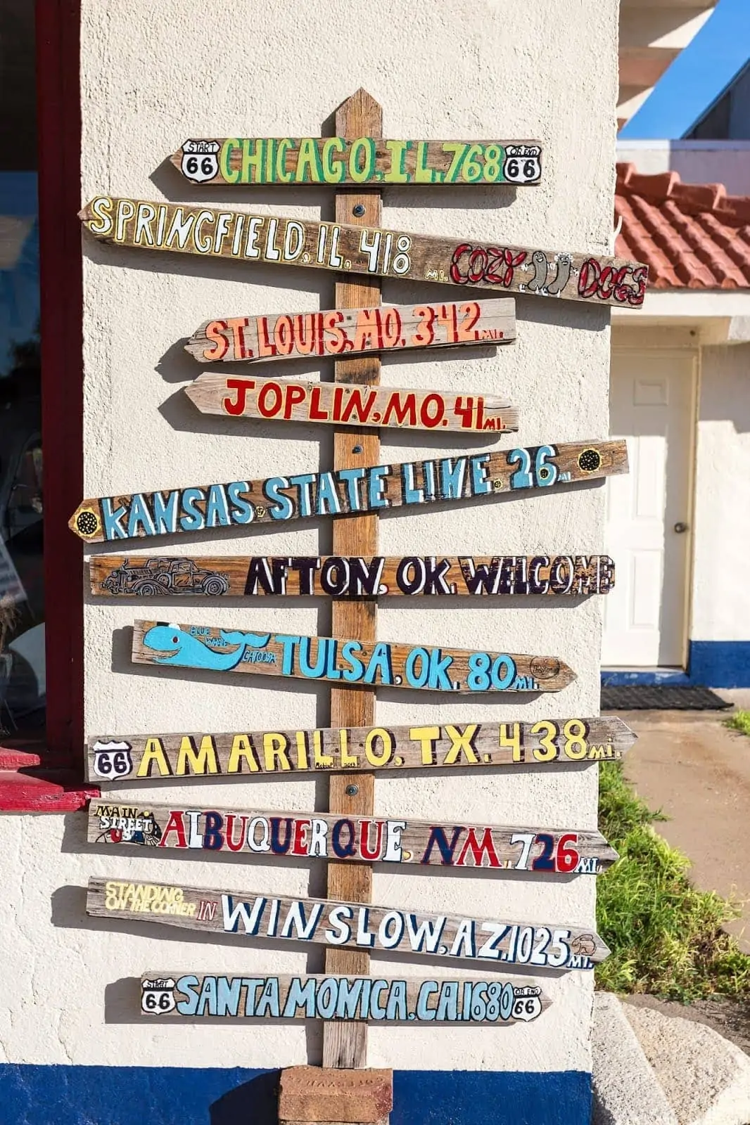 Direction sign Atton Route 66 Oklahoma_by_Laurence Norah