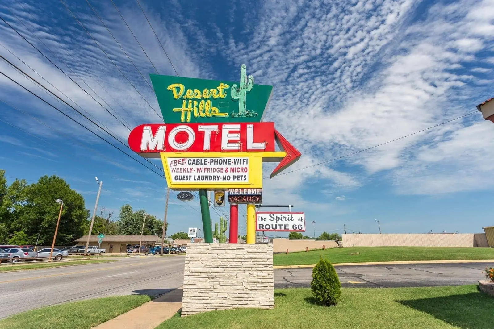 Pleasant hills motel Tulsa Route 66 Oklahoma_by_Laurence Norah