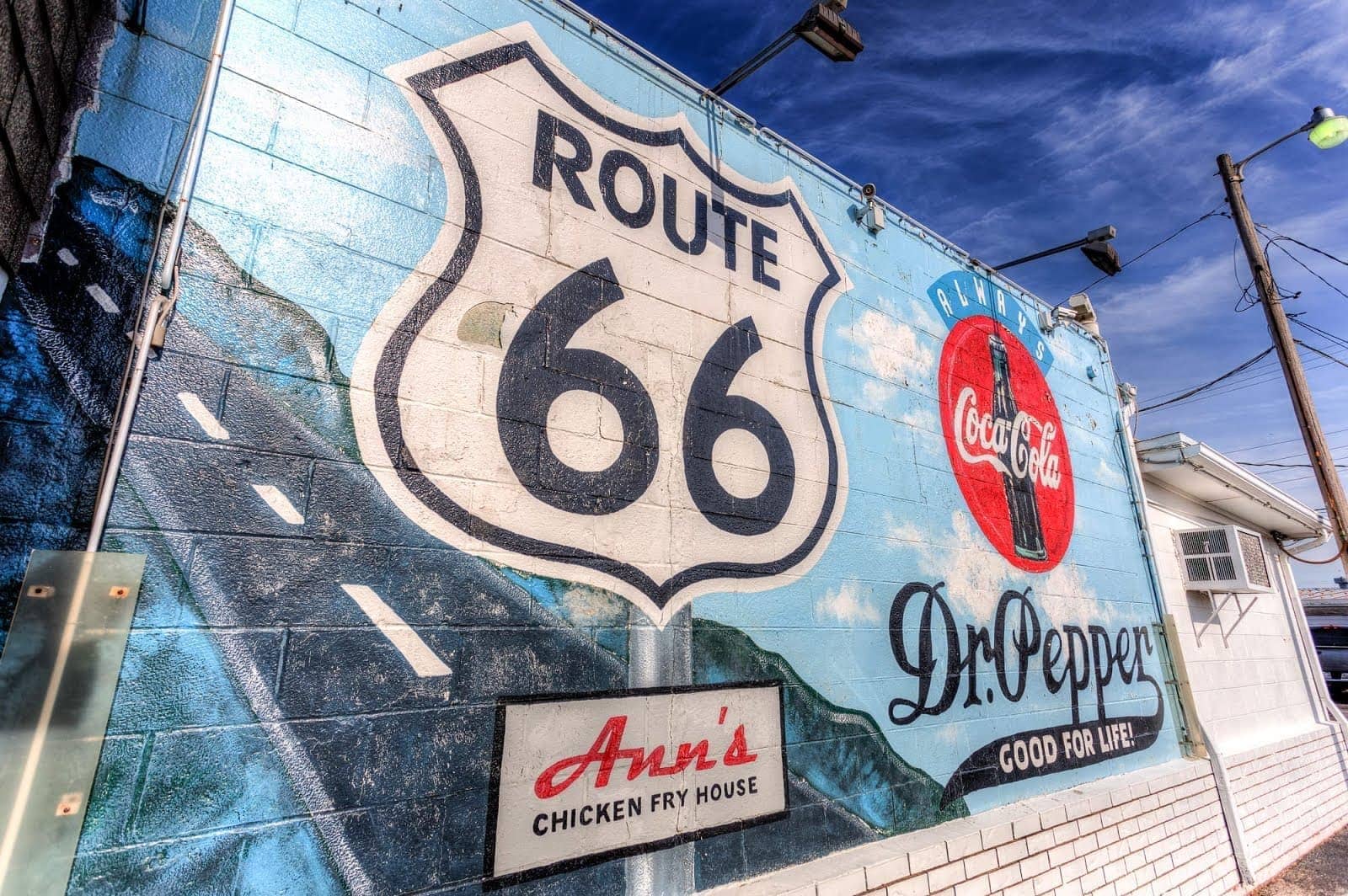 Route 66 ann chicken fry house fast food sign_by_Laurence Norah-2