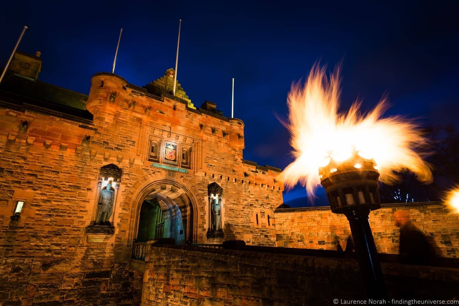 Edinburgh Castle by torchlight