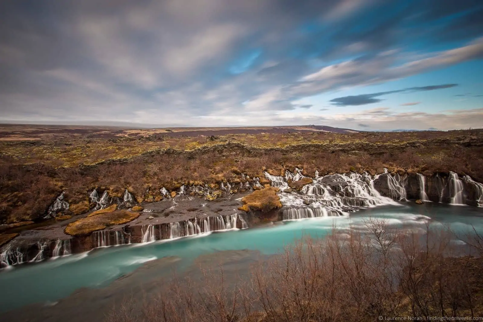 Hraunfossar Waterfall Iceland_by_Laurence Norah Hraunfossar Waterfall Iceland_by_Laurence Norah