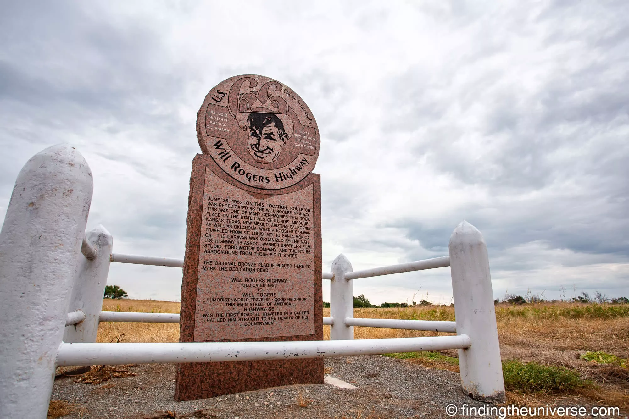 Will Rogers Highway Sign Texola by Laurence Norah