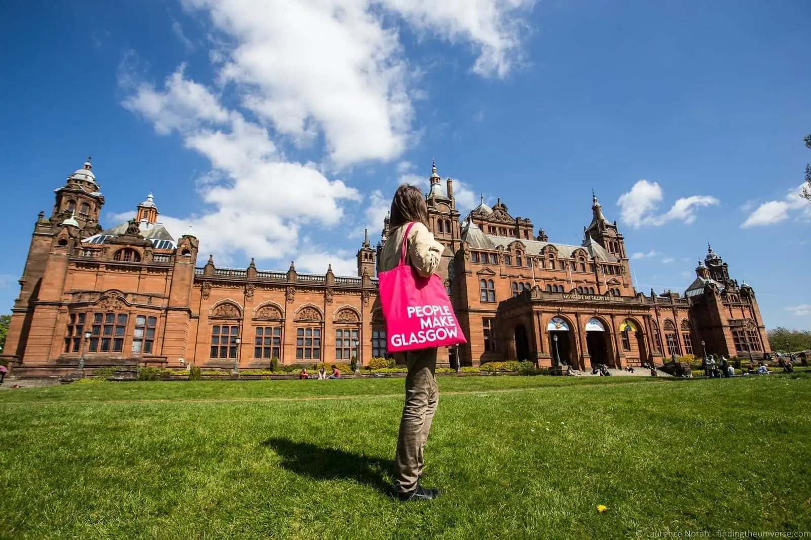 The red sandstone exterior of Kelvingrove Art Gallery and Museum in Glasgow