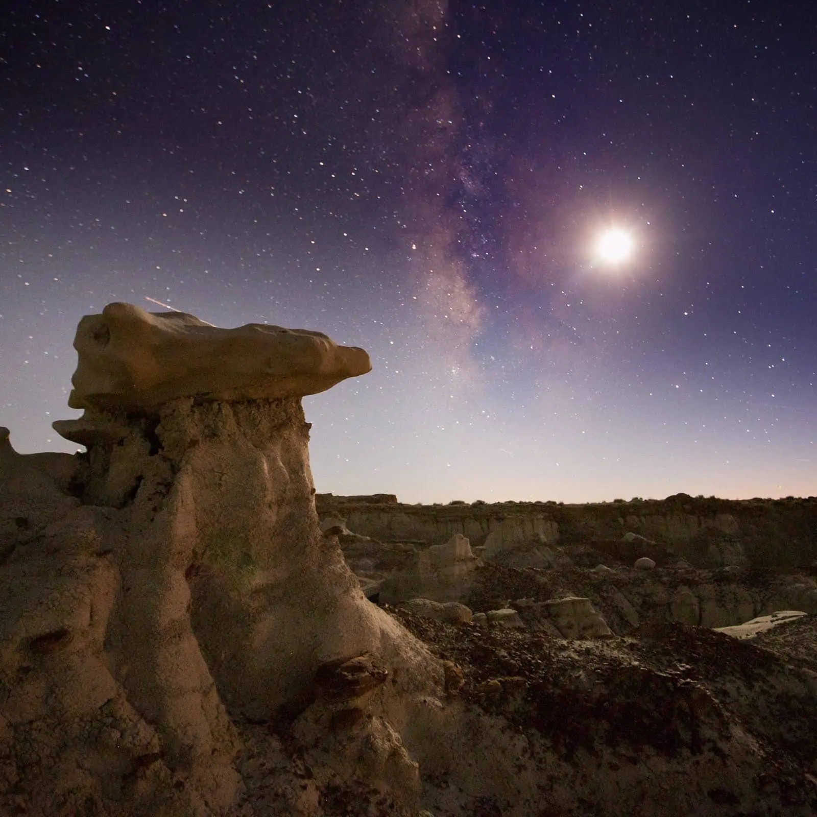 Moonlit Bisti Badlands New Mexico by Laurence Norah Moonlit Bisti Badlands New Mexico by Laurence Norah