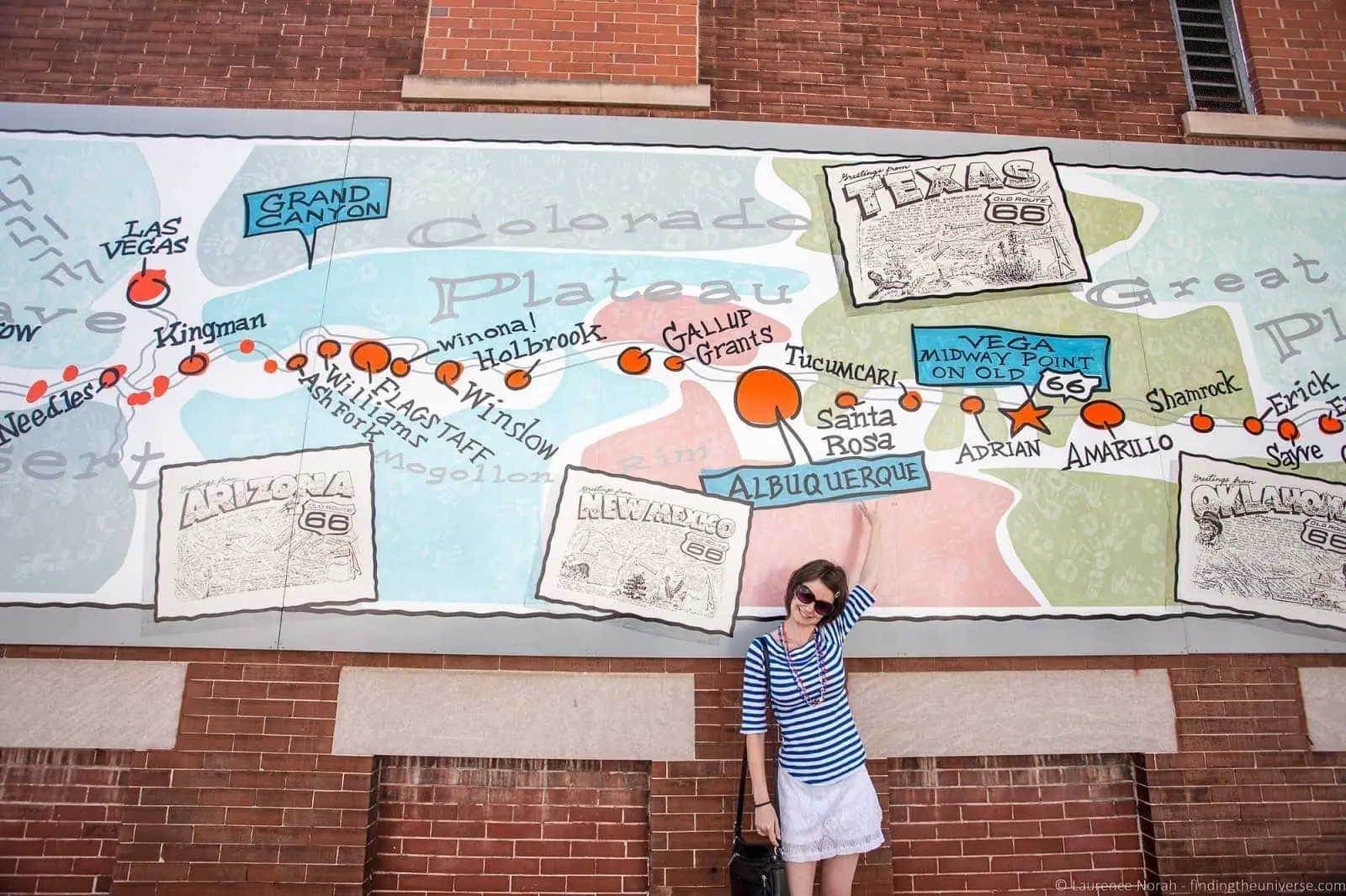 Route 66 murals in Pontiac, Illinois