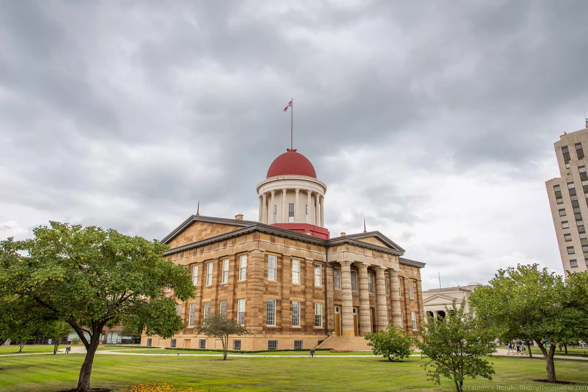 Old State Capitol building in Springfield on Route 66, Illinois