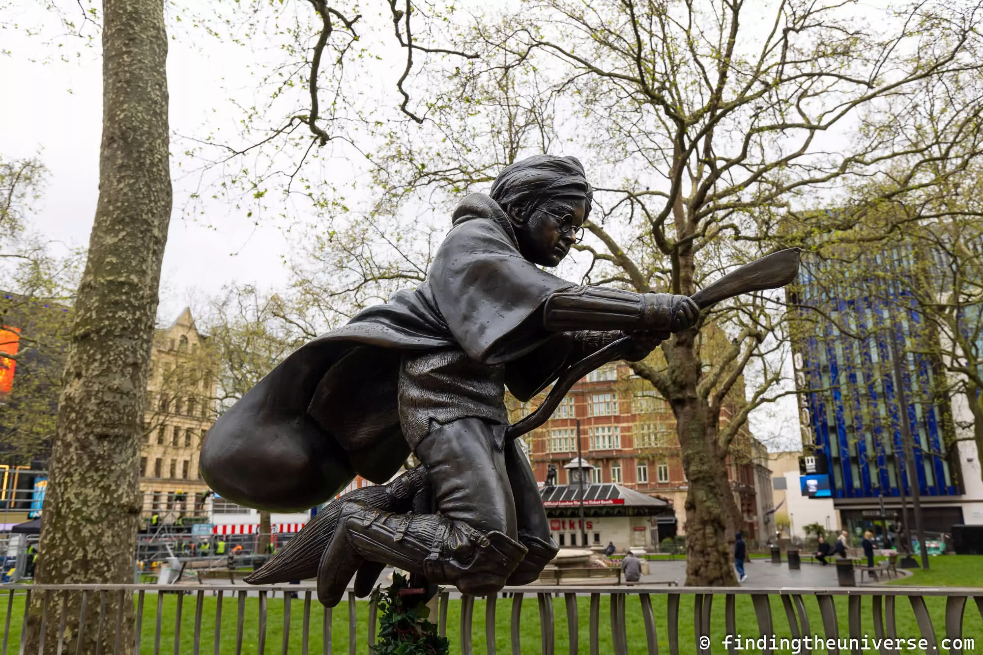 Harry Potter Statue Leicester Square London by Laurence Norah