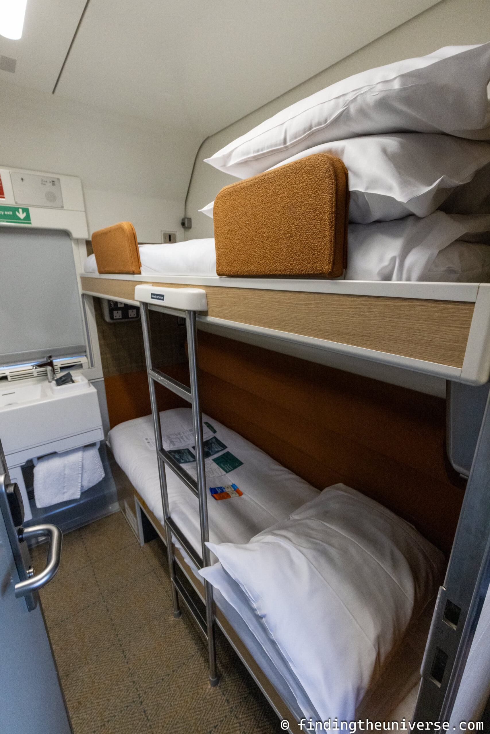 Caledonian Sleeper train bunk bed by Laurence Norah