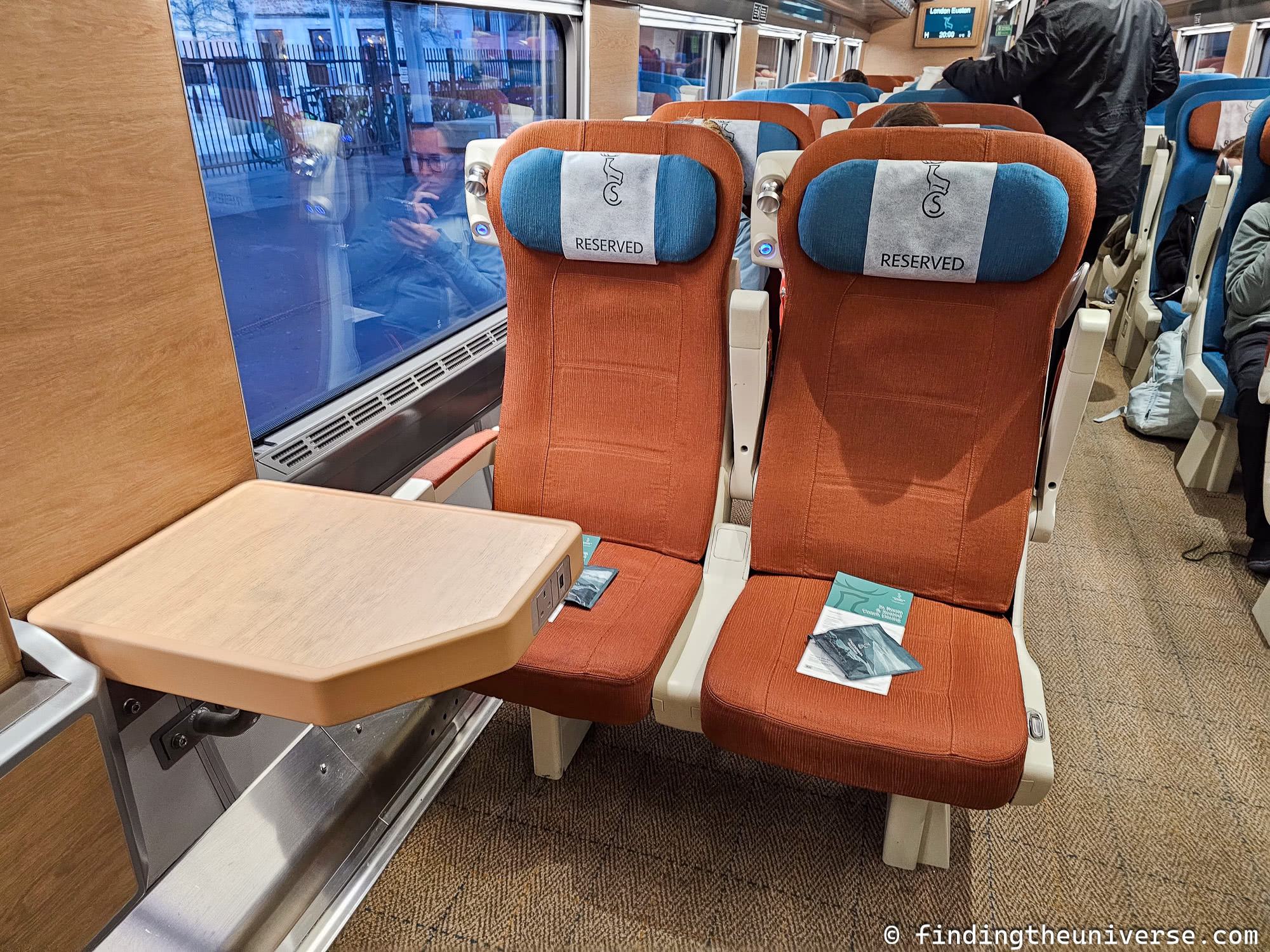 Caledonian Sleeper train sleeper seat by Laurence Norah