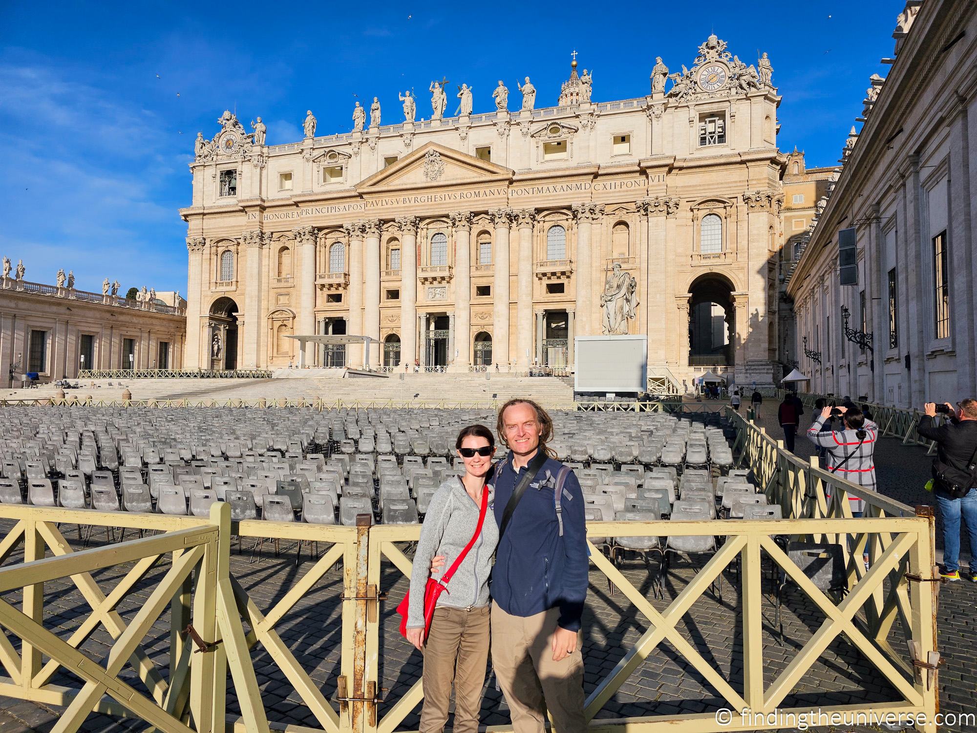 Laurence and Jessica in St Peters Square