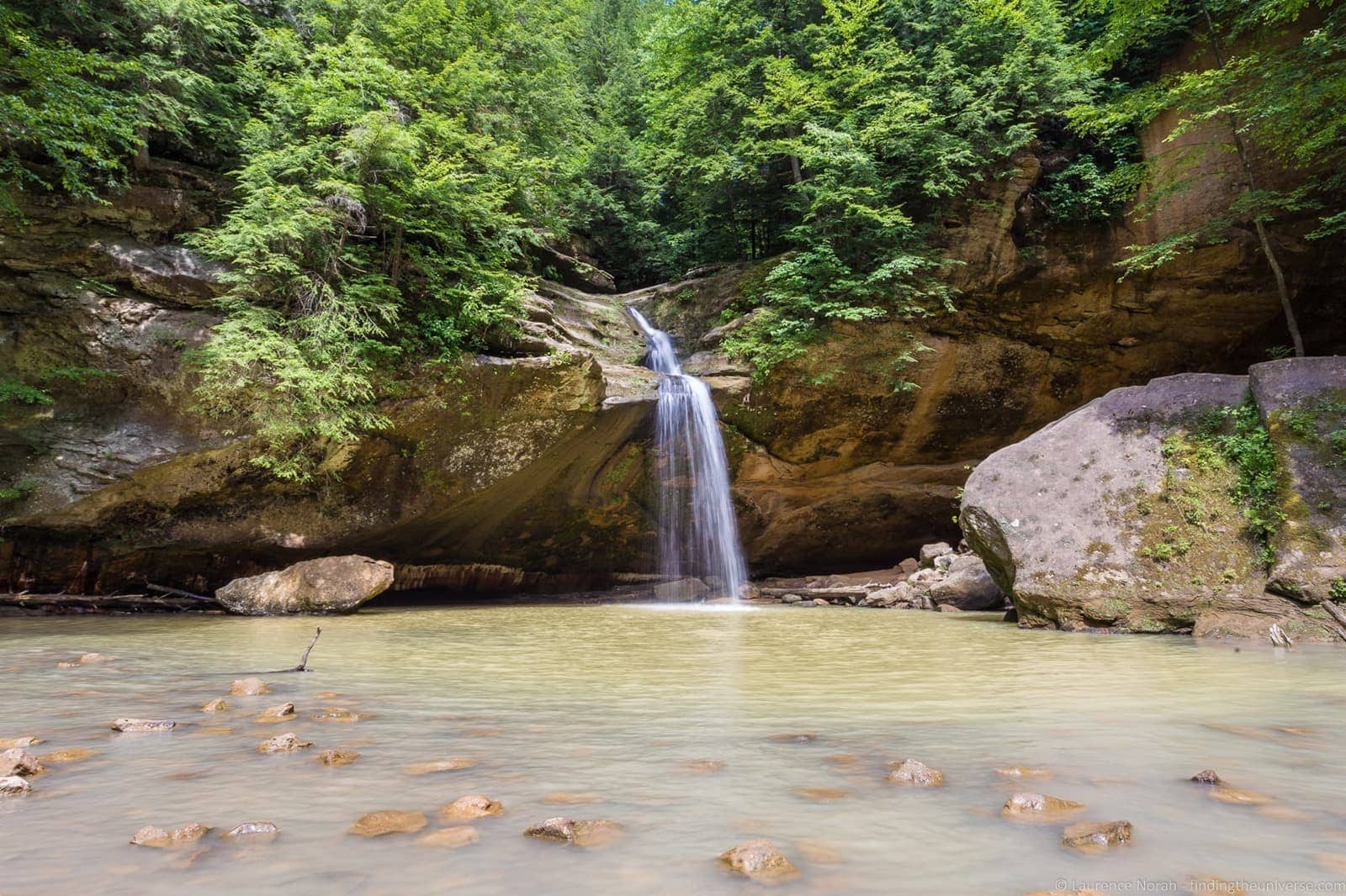 waterfalls in ohio - Lower Falls, Hocklng Hills State Park