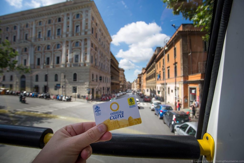 rome travel planner Omnia Card Rome