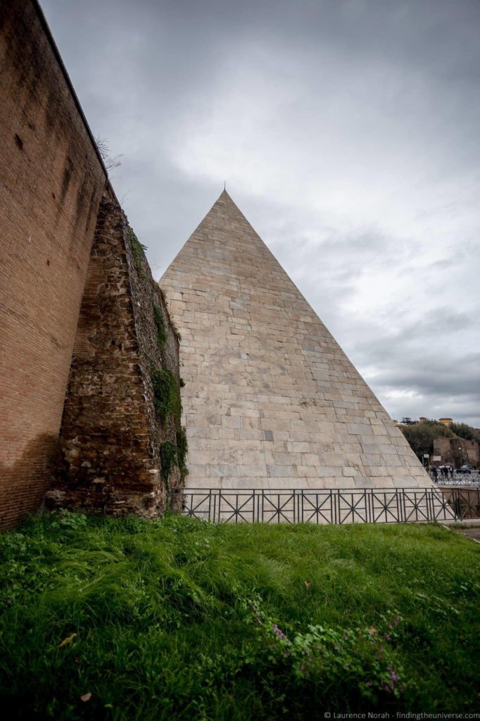 rome travel planner Pyramid of Caius Cestius
