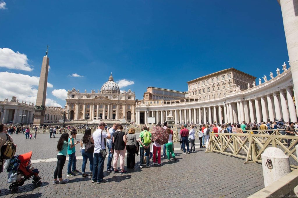 rome travel planner St Peters line Rome